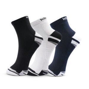 white-leaf-mens-half-terry-ankle-socks-3-pairs-half-cushioned-free-size-black-light-grey-navy