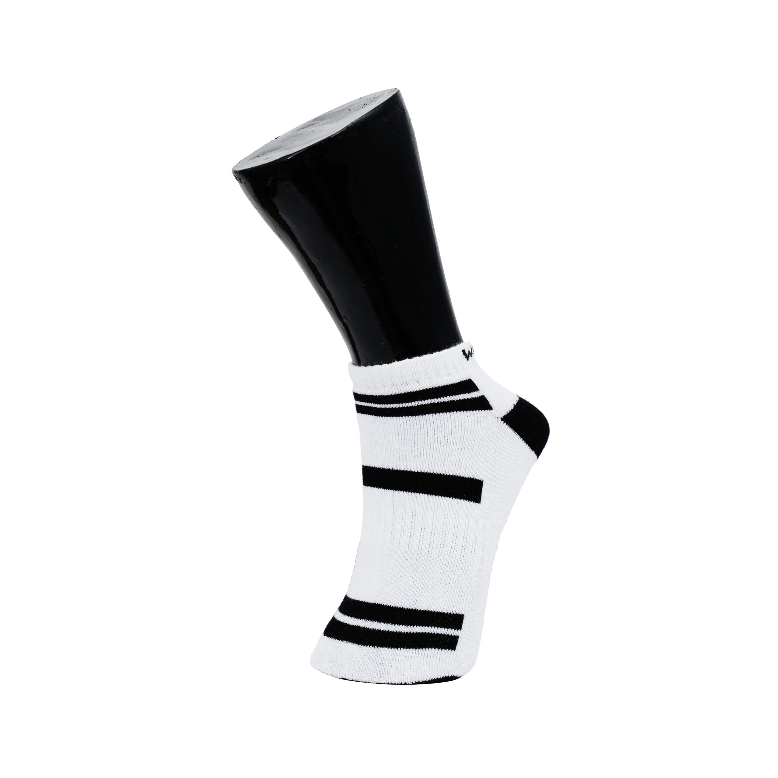 White Leaf Men's Sneaker Full-Terry Low-Cut Socks – 3 Pairs, Full Cushioned, Free Size – Black, Navy, White - Image 3