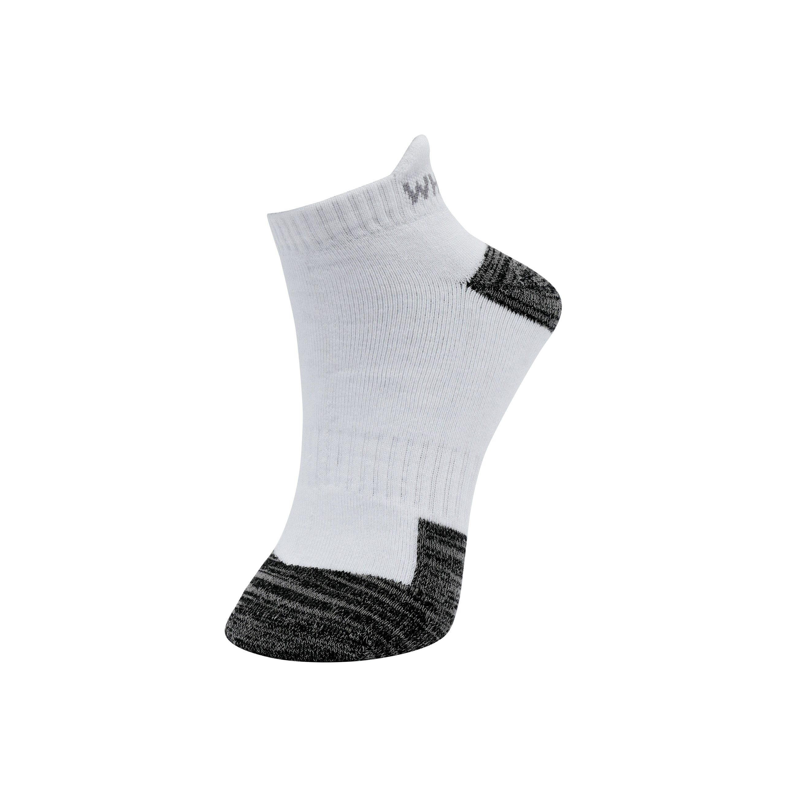 White Leaf Men's Sneaker Full-Terry Low-Cut Socks – 3 Pairs, Full Cushioned, Free Size – Grey, Charcoal, White - Image 3