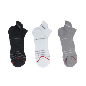 White Leaf Men's Sneaker Low-Cut Socks – 3 Pairs, Casual & Comfortable, Free Size – White, Light Grey, Black