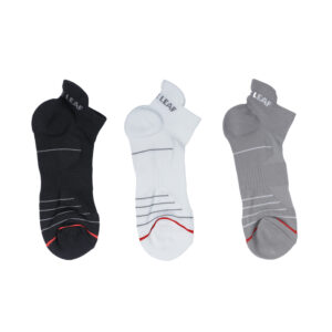 White Leaf Men's Sneaker Low-Cut Socks – 3 Pairs, Casual & Comfortable, Free Size – White, Light Grey, Black