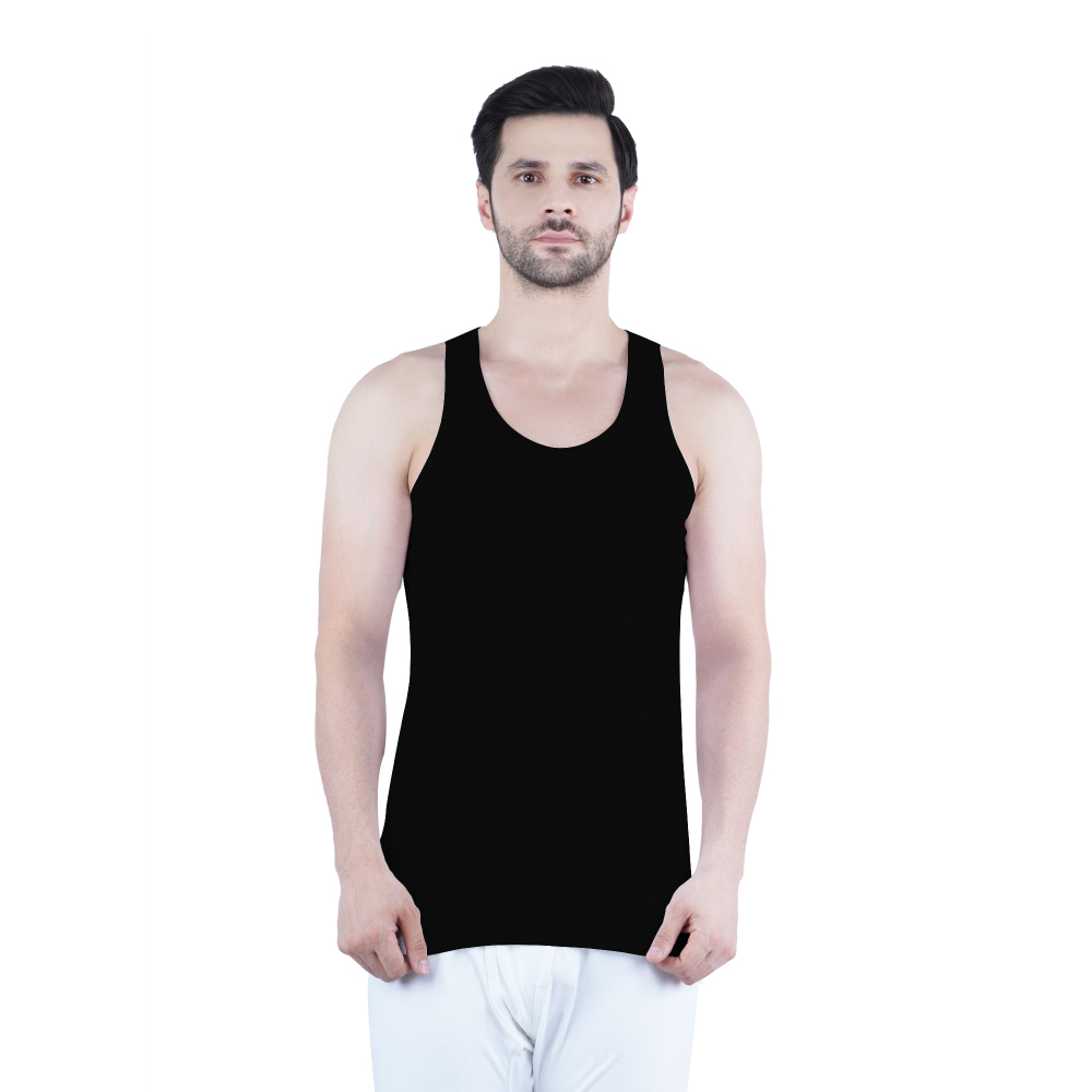WHITE LEAF TANK TOP / VEST BK/GYM/NV 3PCS WLRNVUG-01-S 1 Piece
