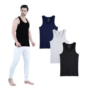 Men's Vest Top 3PCS Pack in 100% Combed Cotton